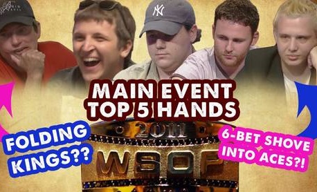 Mrkněte na top 5 hand WSOP Main Eventu 2011 Mrkněte na top 5 hand WSOP Main Eventu 2011