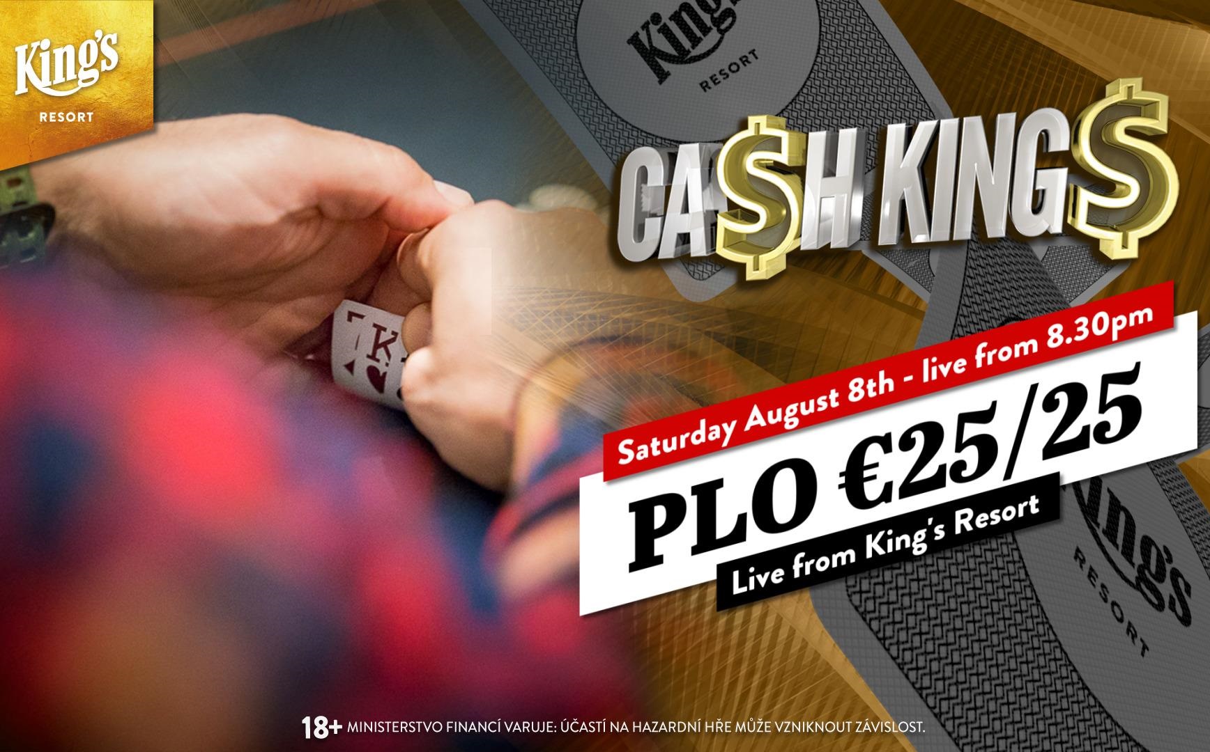 ŽIVĚ: Přímý přenos Cash King's, hraje se €25/€25 Pot-Limit Omaha ŽIVĚ: Přímý přenos Cash King's, hraje se €25/€25 Pot-Limit Omaha