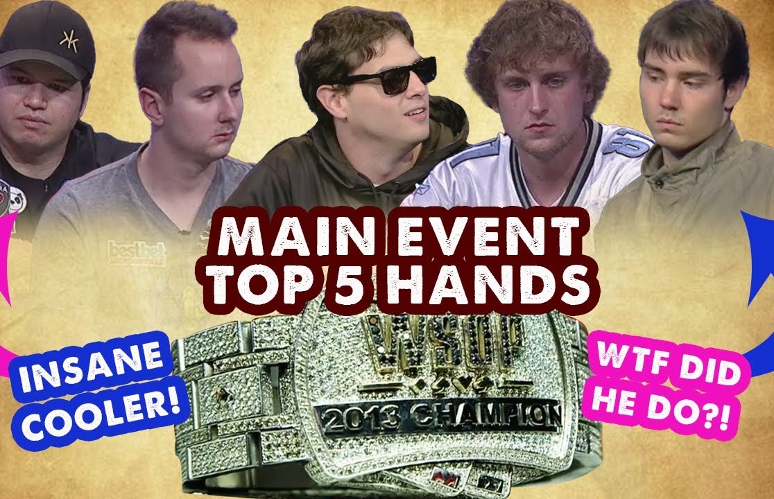 Mrkněte na top 5 hand WSOP Main Eventu 2013 Mrkněte na top 5 hand WSOP Main Eventu 2013