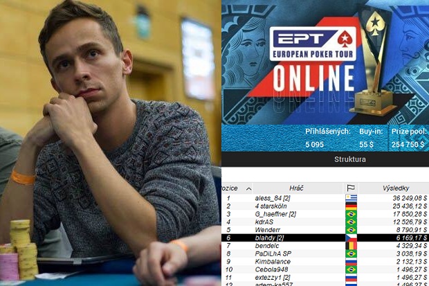 Highlighty EPT Online: Blahdy prvním českým finalistou Highlighty EPT Online: Blahdy prvním českým finalistou
